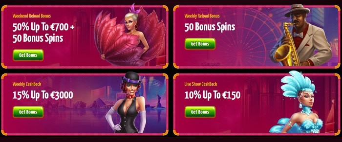 Reload Bonus and Promo Online 