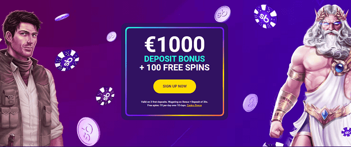 100% bonus and 100 gratis spins up for grabs