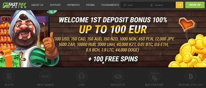 100 freespins bonus