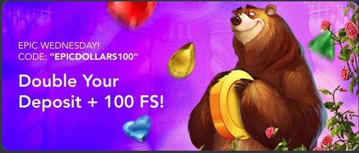 100% bonus and 100 free spins 