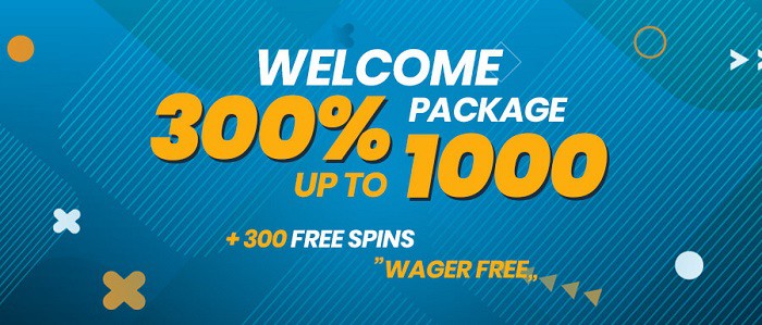 300% up to $1000 Welcome Bonus 