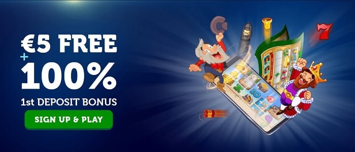 5 EUR + 100% Bonus