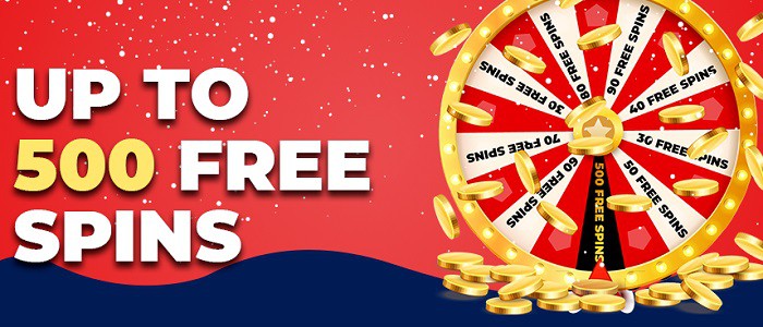 Up to 500 free spins 