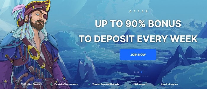 Get 90% Reload Bonus! 