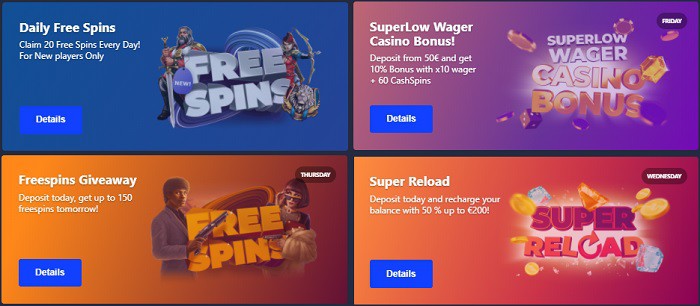 Promotions for casino and sportsbook 