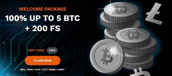 5 Bitcoins Welcome Bonus