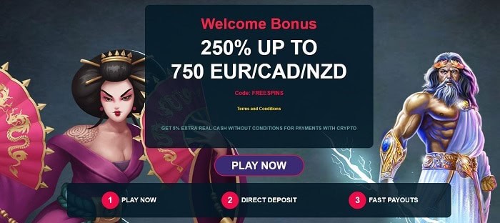 750 EUR bonus on first deposit 