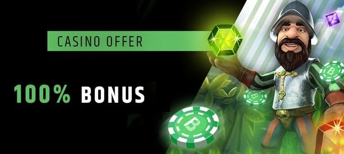 10 free spins and 100% bonus 