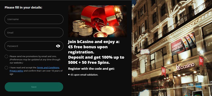 5 euro free bonus for new players 