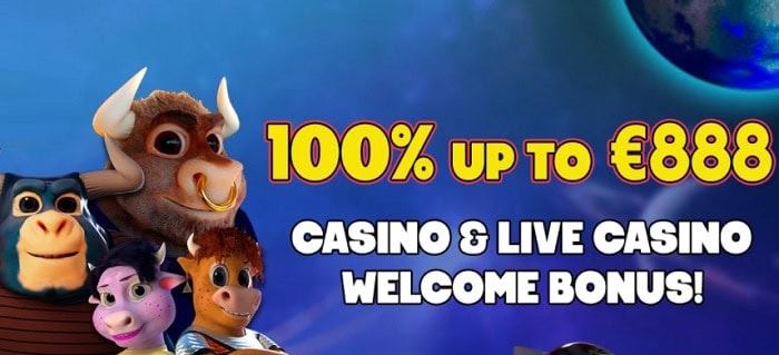 100% welcome bonus and free spins 