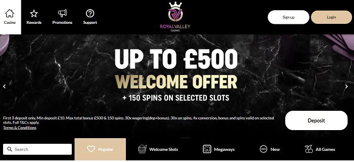 Royal Valley free spins 