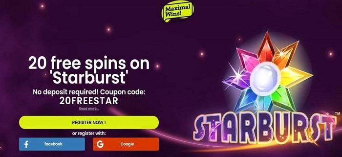 Starburst free spins bonus 