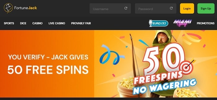 50 free spins on registration