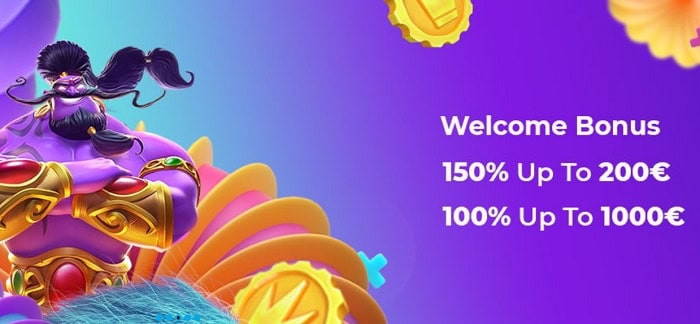 150% Welcome Bonus 