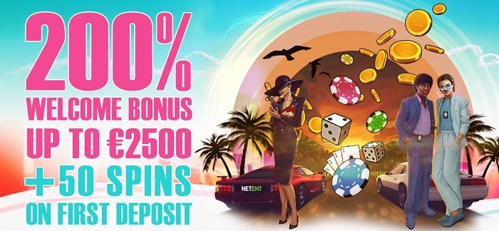 200% Welcome Bonus on first deposit 