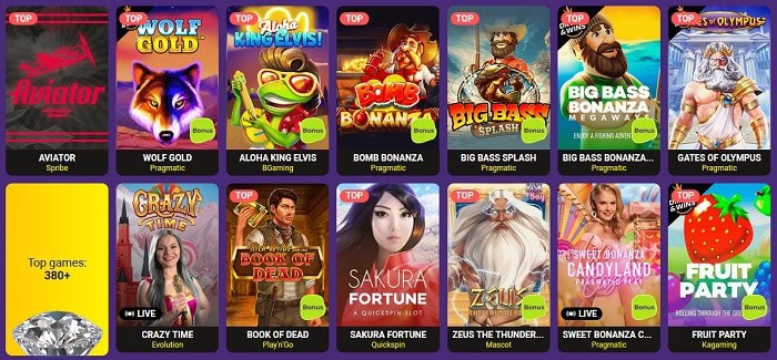 Play new slots and table games every day! 