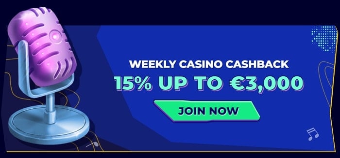 15% Cashback 