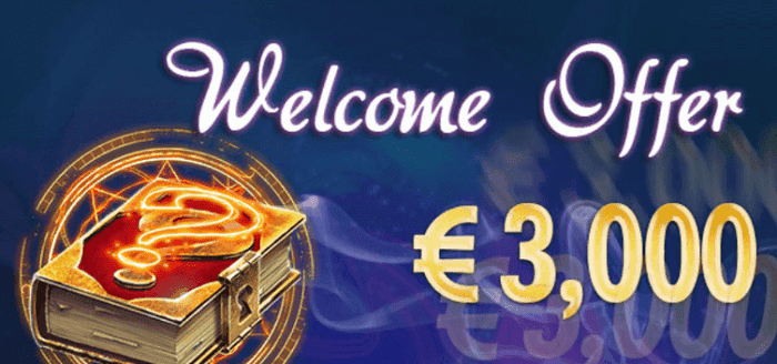 Welcome Offer: 3000 EUR + 50 Free Spins