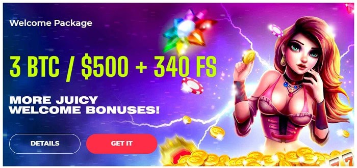 3 BTC welcome bonus 