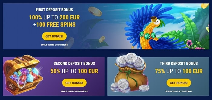 1st, 2nd, 3rd, and 4th deposit bonus 