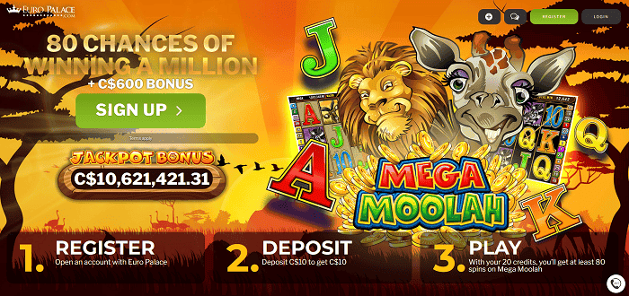 Play Mega Moolah Jackpot! 