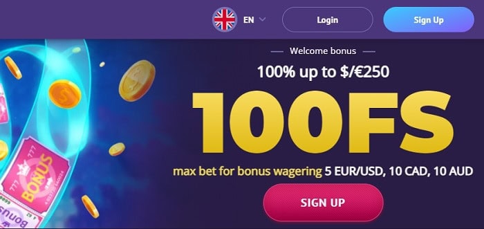 100 Free Spins Bonus 