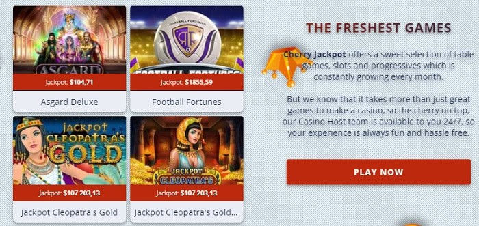 Cherry Jackpots Casino Free Spins 