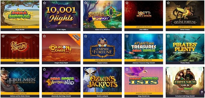 Progressive Jackpot Games 