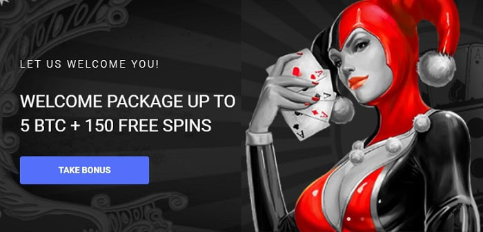 5 Bitcoins and 150 gratis spins