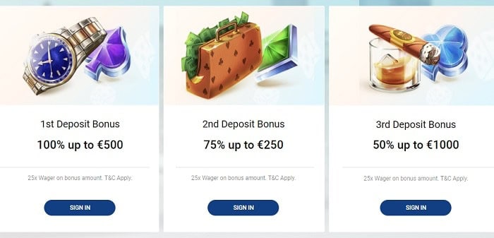 Claim Bonus on first deposit! 