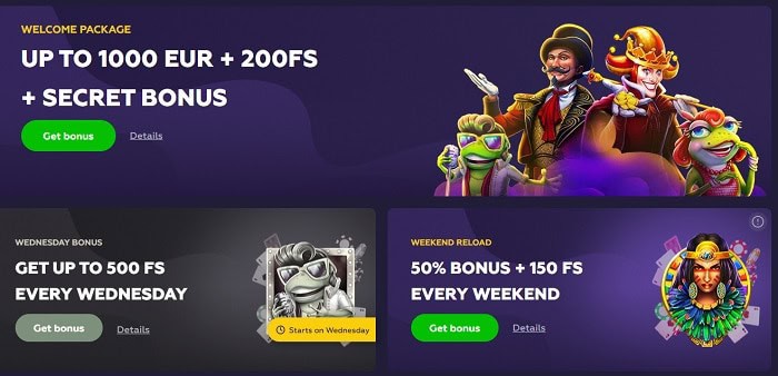 Grab free spins now! 