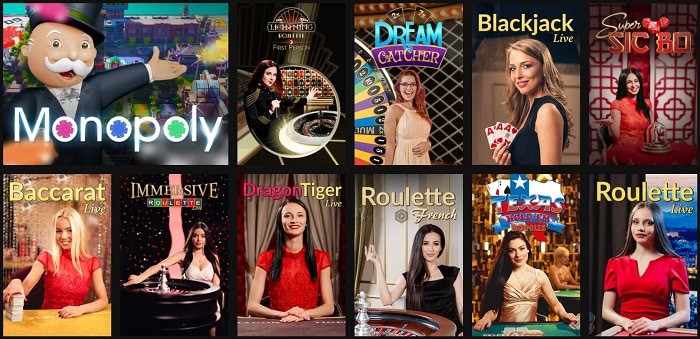 Live Dealer Games Free Bonus 