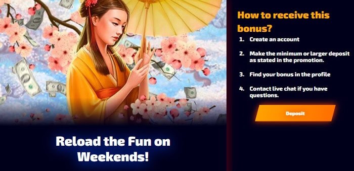 Reload Bonus Weekend