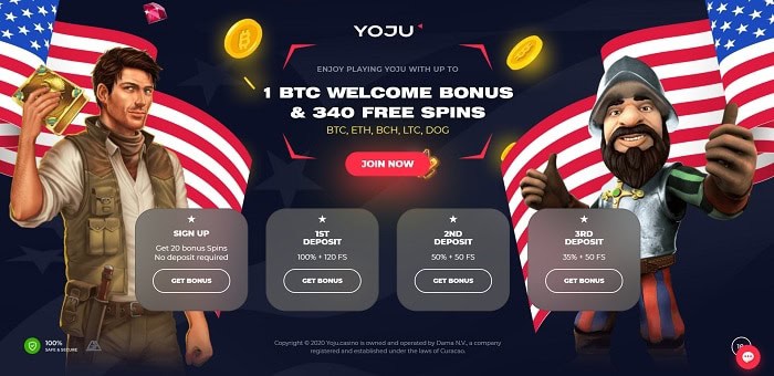 YOJU 3 BTC bonus