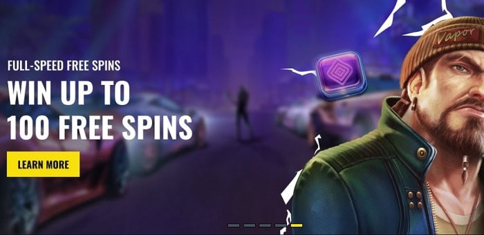 100 gratis spins bonus 