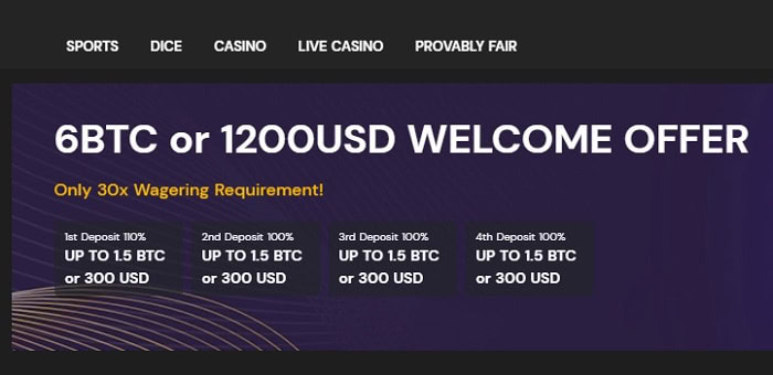 FortuneJack Sign Up Bonus