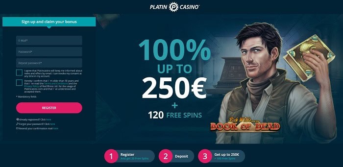 20 Gratis Spins No Deposit Required