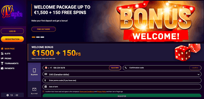 1500 euro bonus and 150 gratis spins for new players 