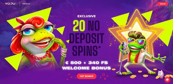 20 Free Spins on Elvis Frog in Vegas 