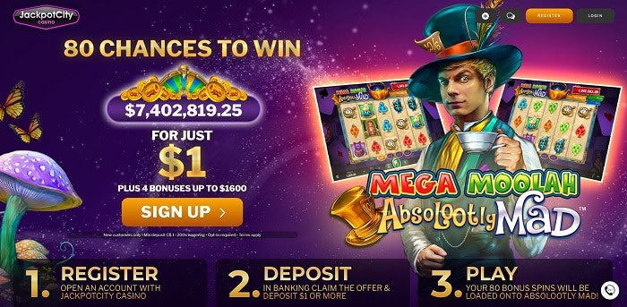 Buy $1 get 80 Free Spins!