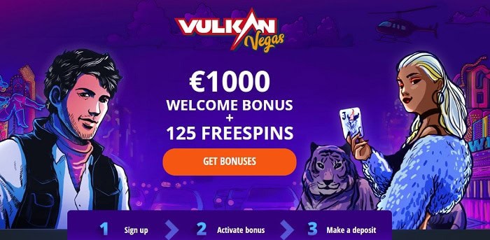 125 gratis spins and 1000 EUR free bonus