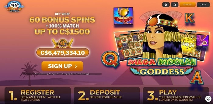 Claim 60 free spins on first deposit! 