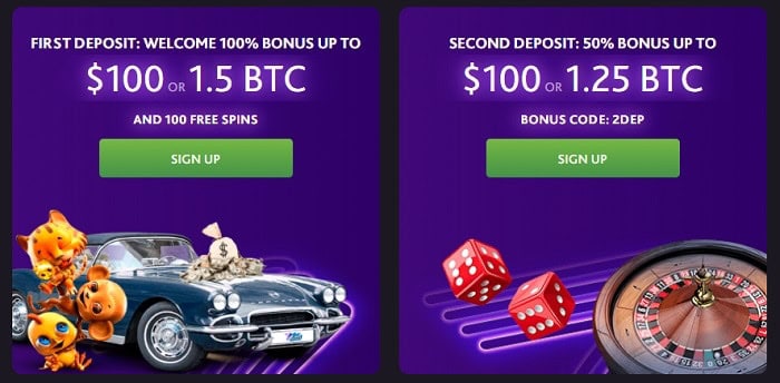 1st and 2nd deposit bonus