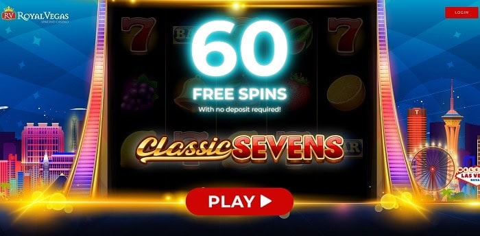 60 free spins Classic Seven slot game 