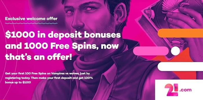 Get 100 No Deposit Free Spins! 