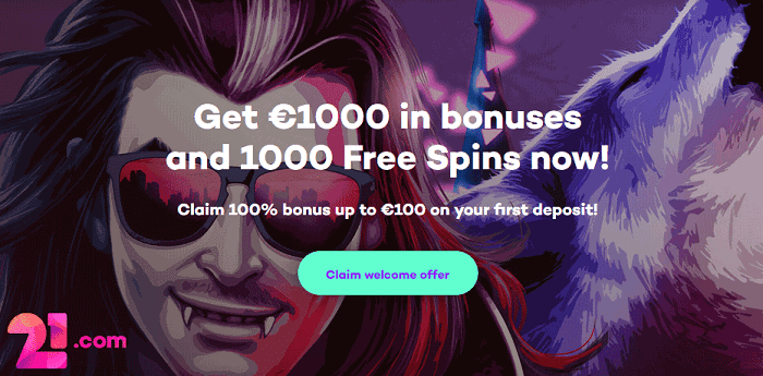 1000 gratis spins and 1000 euro free bonus money