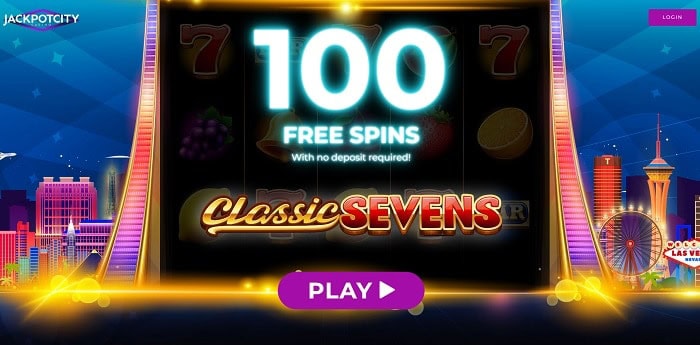 100 free chances on Classic Seven slot