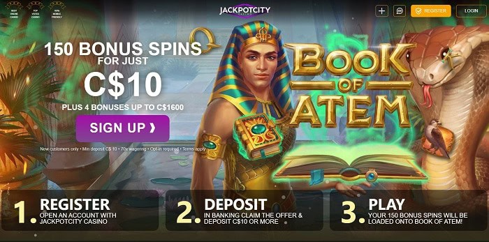 150 bonus spins on Book of Atem