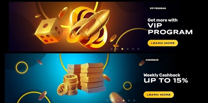 VIP Program and Weekly Cashback