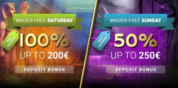 Saturday and Sunday Bonus 